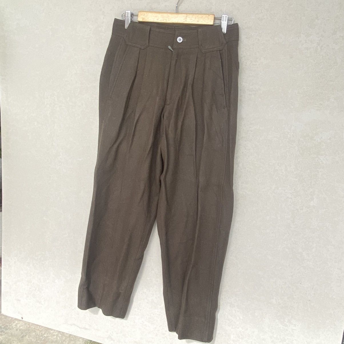 Other Vintage Renamo Brown Pleated Trousers With A Preppy W30 L34 Size 30" / US 8 / IT 44 - 2 Thumbnail