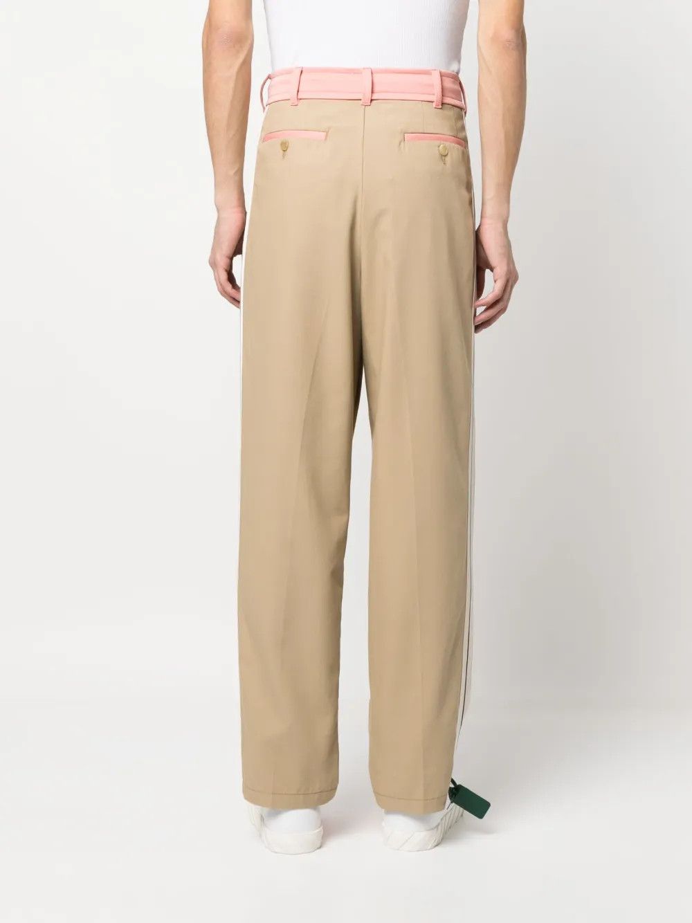 Palm Angels o1y0325 Casual Pant in Beige Size US 34 / EU 50 - 4 Thumbnail