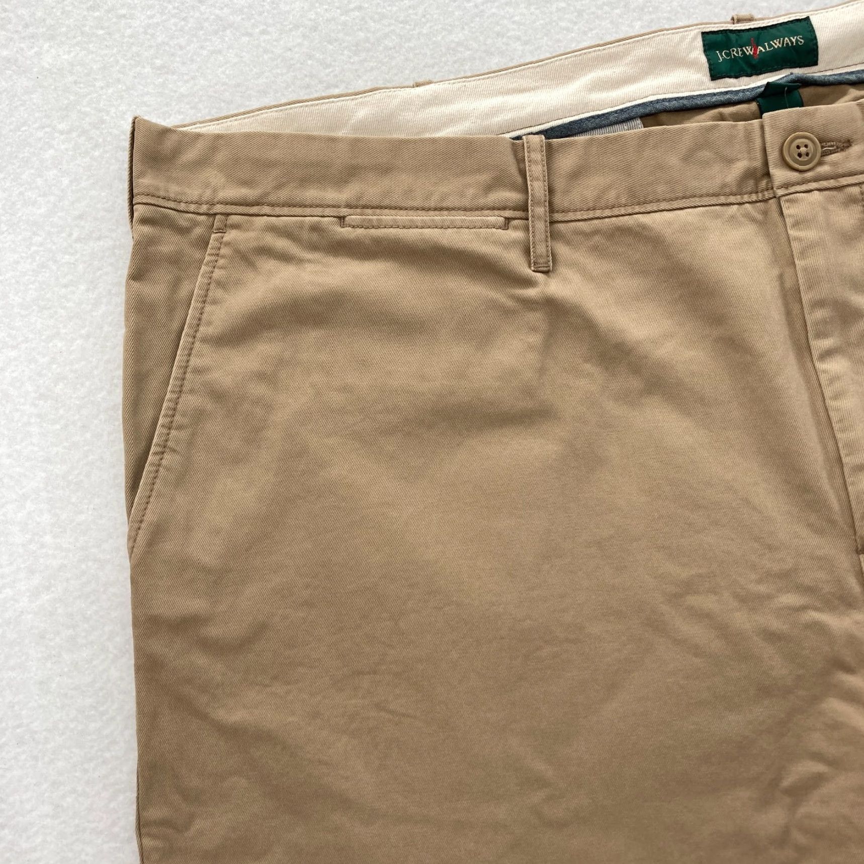 J.Crew J.Crew 484 Chino Pants Mens 44x34 Slim Straight Beige Khaki Preppy Casual Size US 44 / EU 60 - 3 Thumbnail