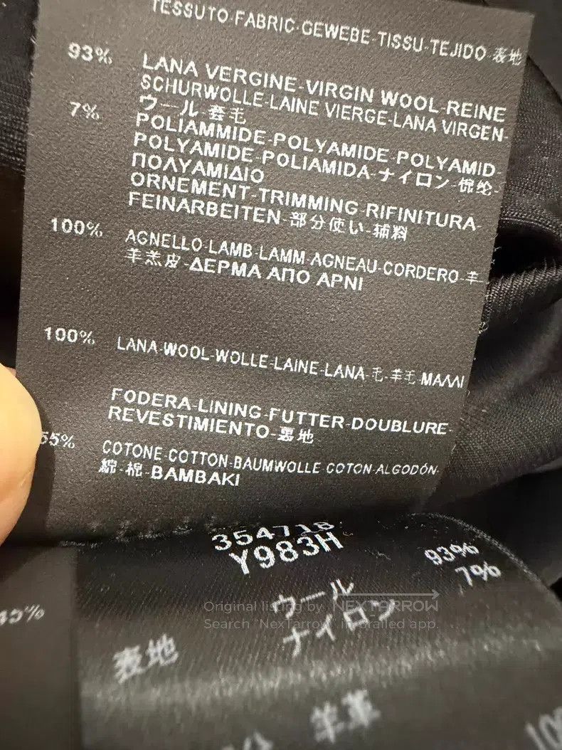 Saint Laurent Paris Saint Laurent Paris Teddy Woolen Baseball Jacket in Dark B Size US S / EU 44-46 / 1 - 5 Thumbnail