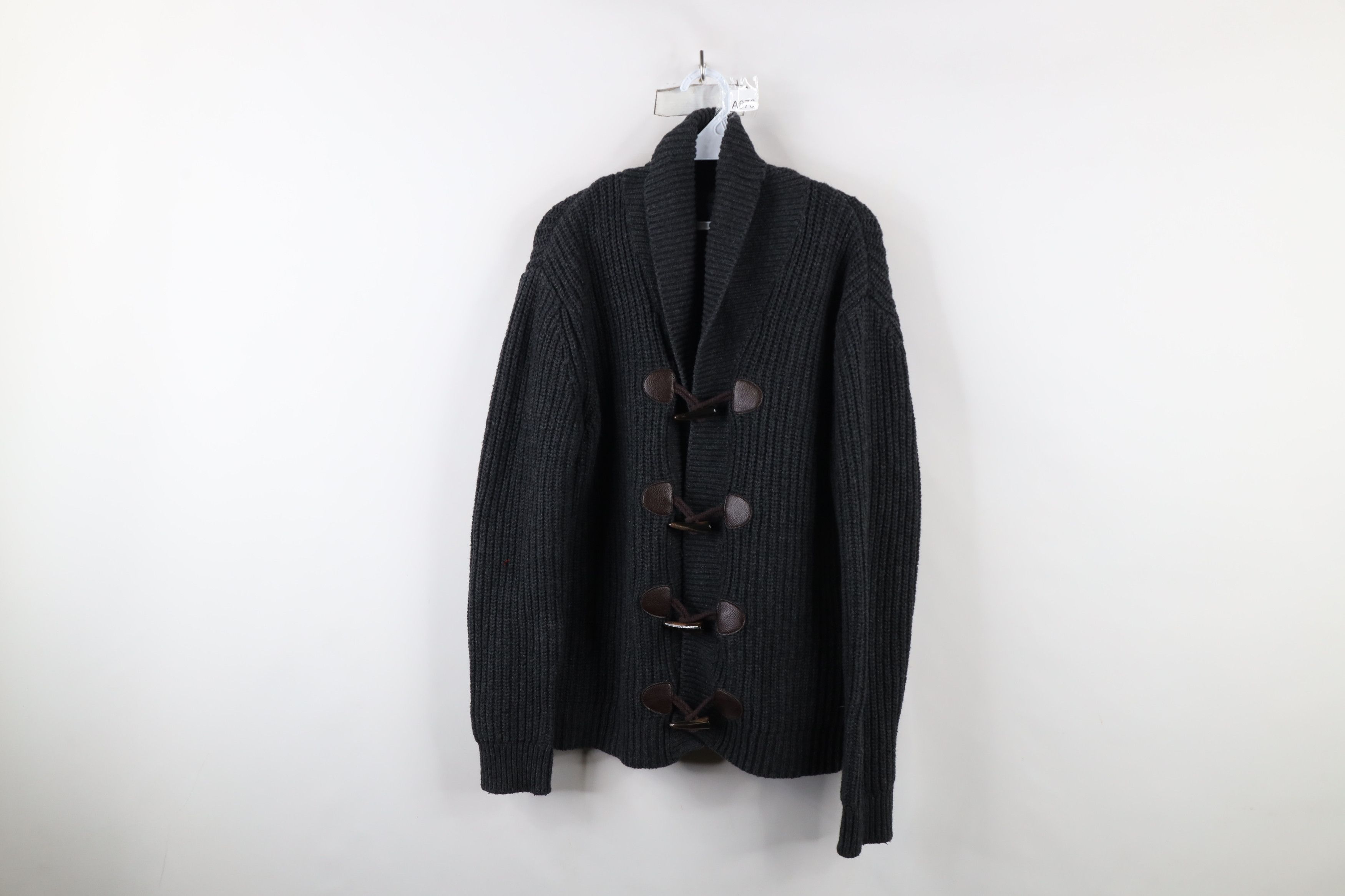 Gap × Vintage Vintage Gap Wool Blend Ribbed Knit Toggle Button Sweater Size US M / EU 48-50 / 2 - 1 Thumbnail