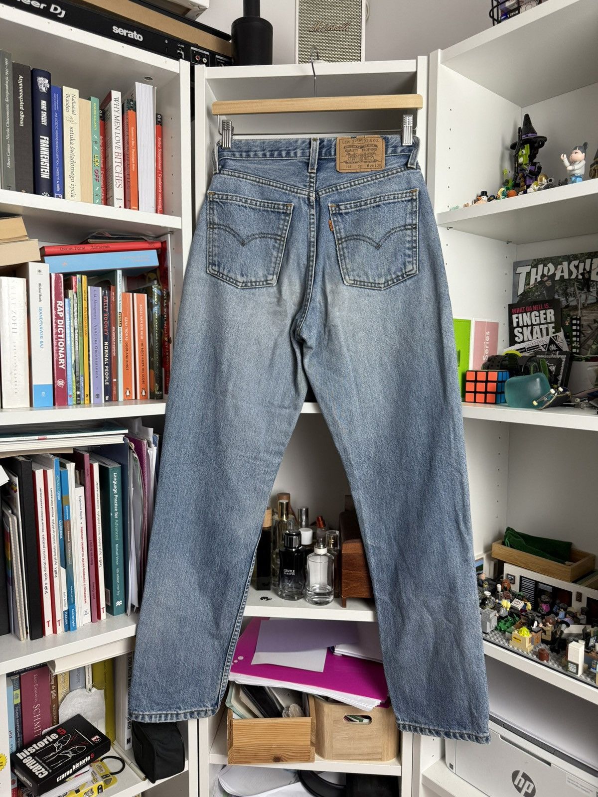 Levi's × Levi's Vintage Clothing × Vintage Vintage 90s Levis 882 denim pants 28x30 orange tab babyblue Size US 28 / EU 44 - 1 Thumbnail