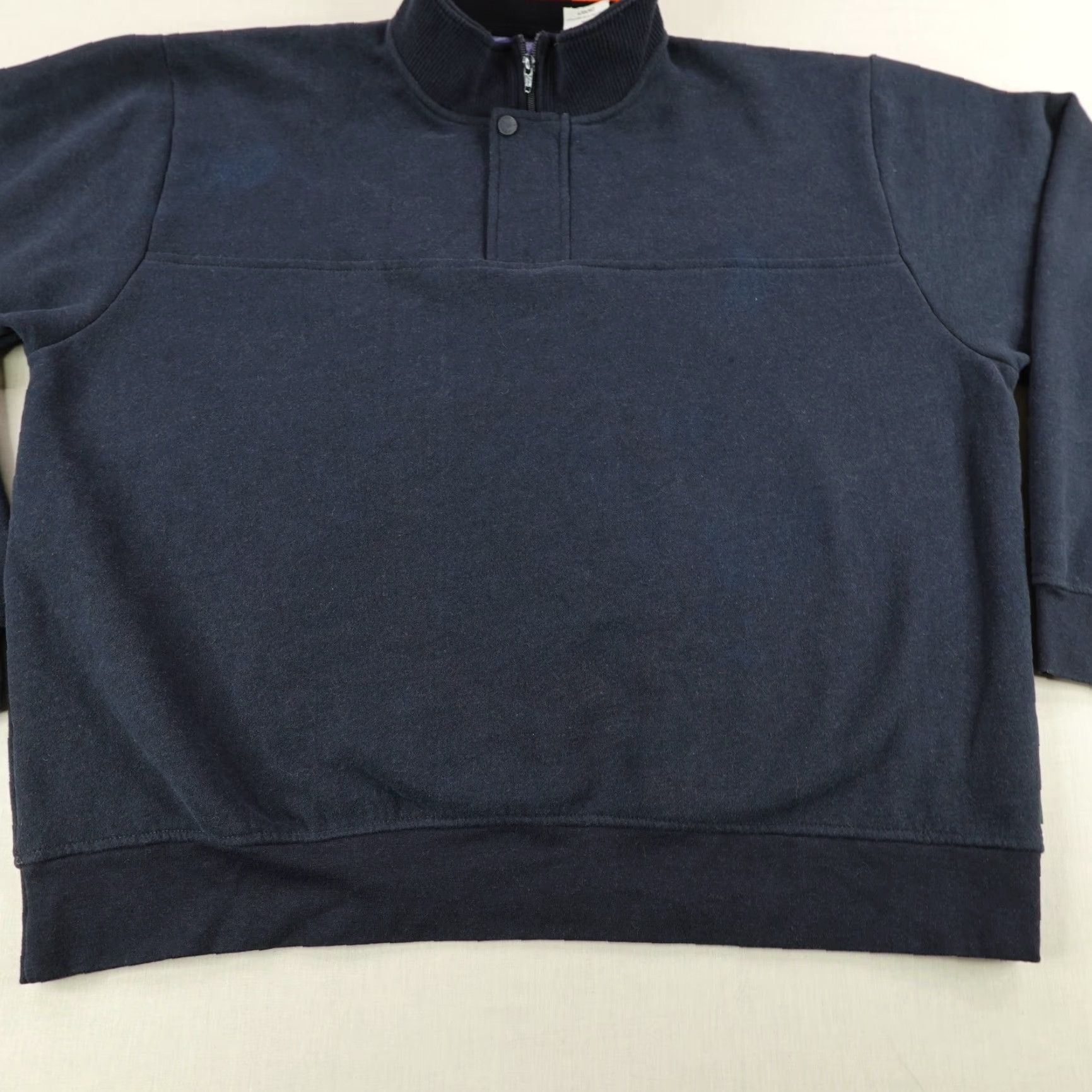 Orvis Orvis Sweater Mens 2XL Blue 1/4 Zip Mock Neck Pullover Outdoor Long Sleeve Pocket Zipper Button Knit Size US XXL / EU 58 / 5 - 3 Thumbnail