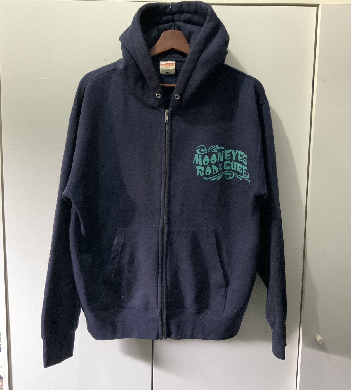 Japanese Brand Mooneyes Rod & Surf Streetwear Hoodie Size US M / EU 48-50 / 2 - 2 Thumbnail