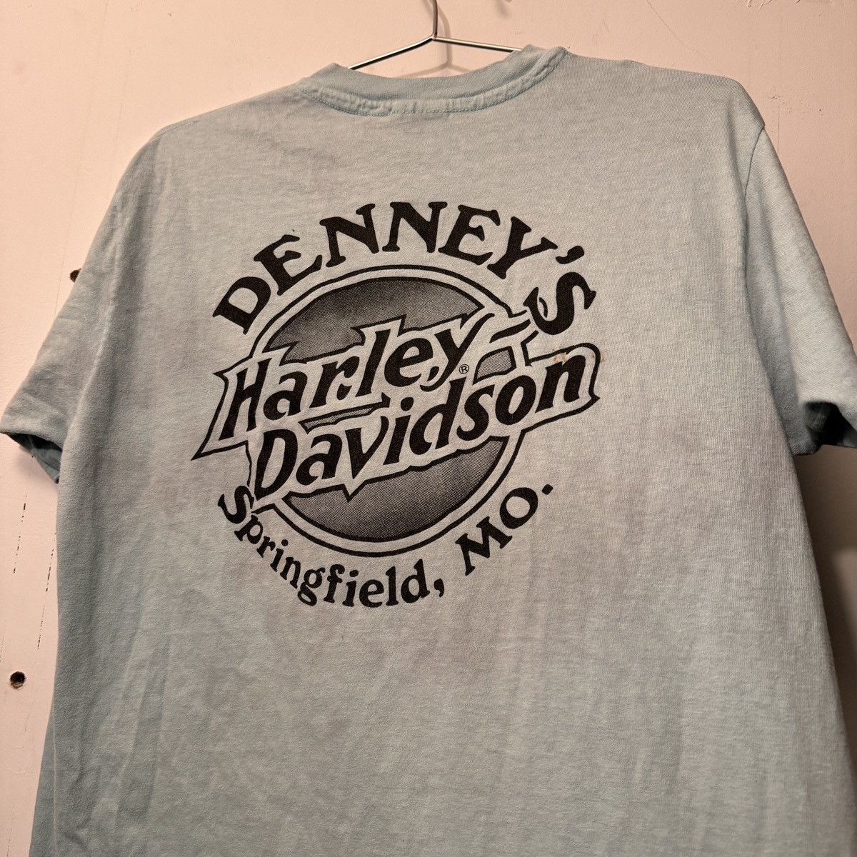 Harley Davidson Vintage 90s Harley Davidson Faded Blue Ozarks Tee Size US L / EU 52-54 / 3 - 17 Thumbnail