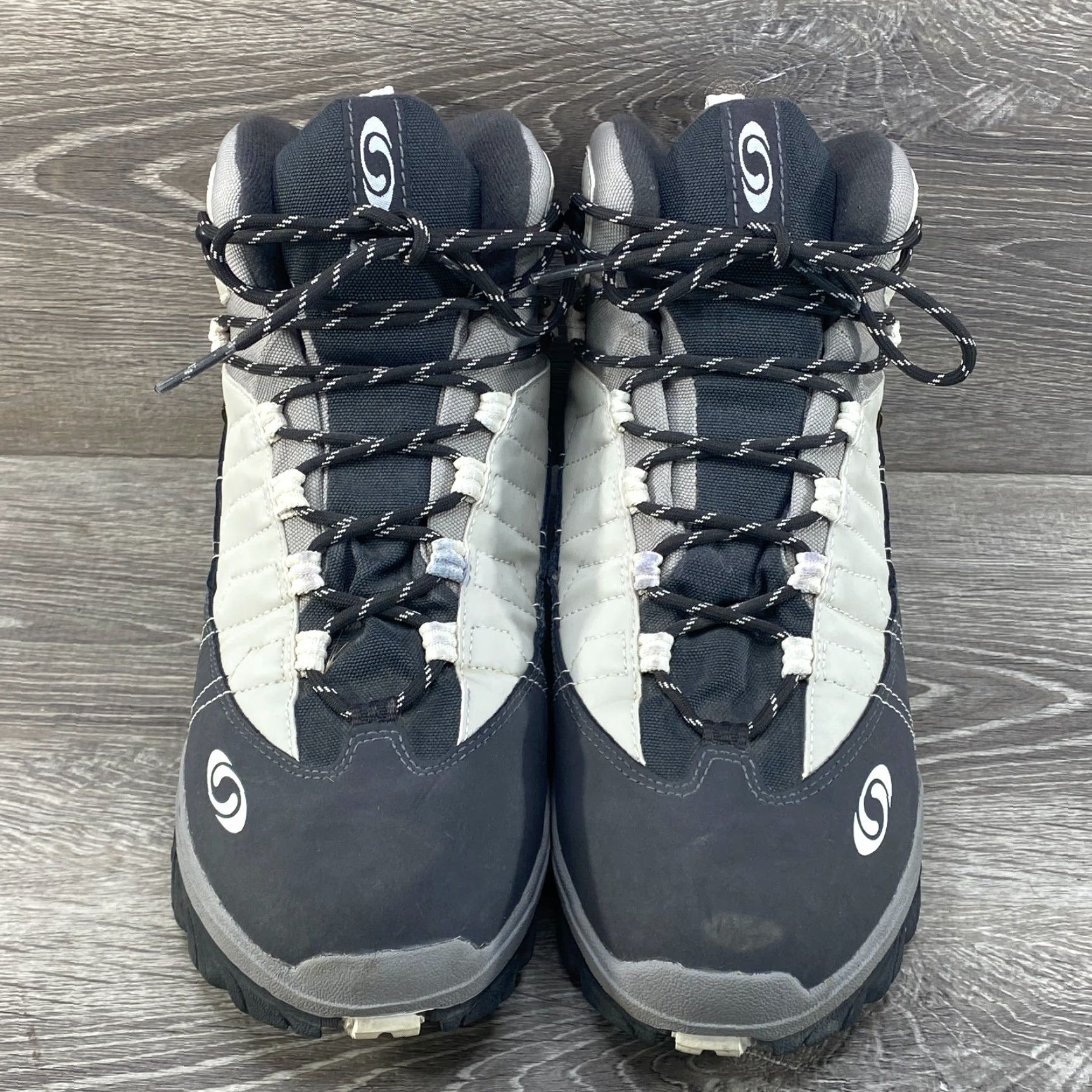 Salomon VINTAGE Salomon Boots Hiking Women 8.5 Gore-Tex Contragrip Gray White Snow Time Winter Mens Womens? Size US 7 / IT 37 - 3 Thumbnail