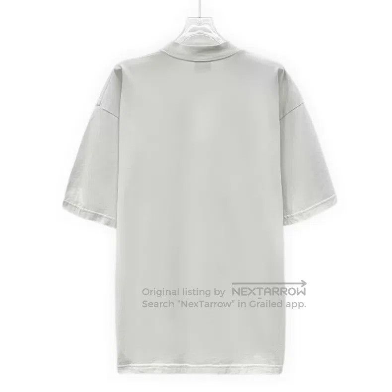 Balenciaga Balenciaga White Logo Letter Printed Cotton Round Neck Sho Size US M / EU 48-50 / 2 - 2 Thumbnail