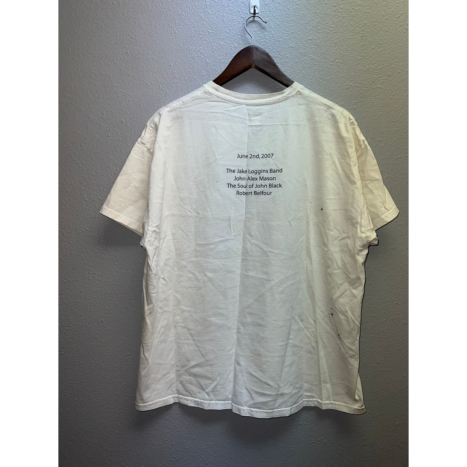 Hanes Blues Under The Bridge Shirt KACC Jake Loggins Band XL Size US XL / EU 56 / 4 - 8 Thumbnail