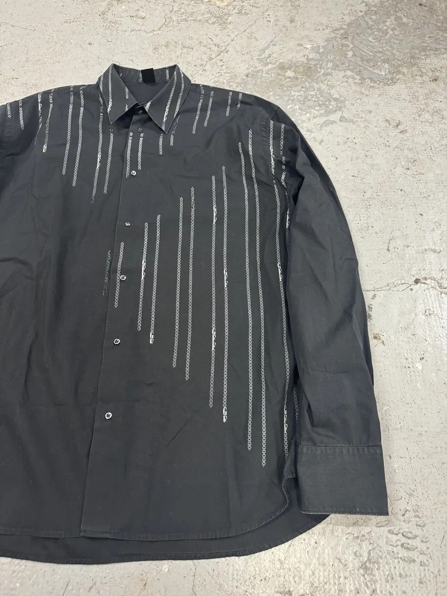 Gianfranco Ferre × Vintage 2000s Gianfranco Ferré Archive Chain Black Shirt Size US L / EU 52-54 / 3 - 7 Thumbnail