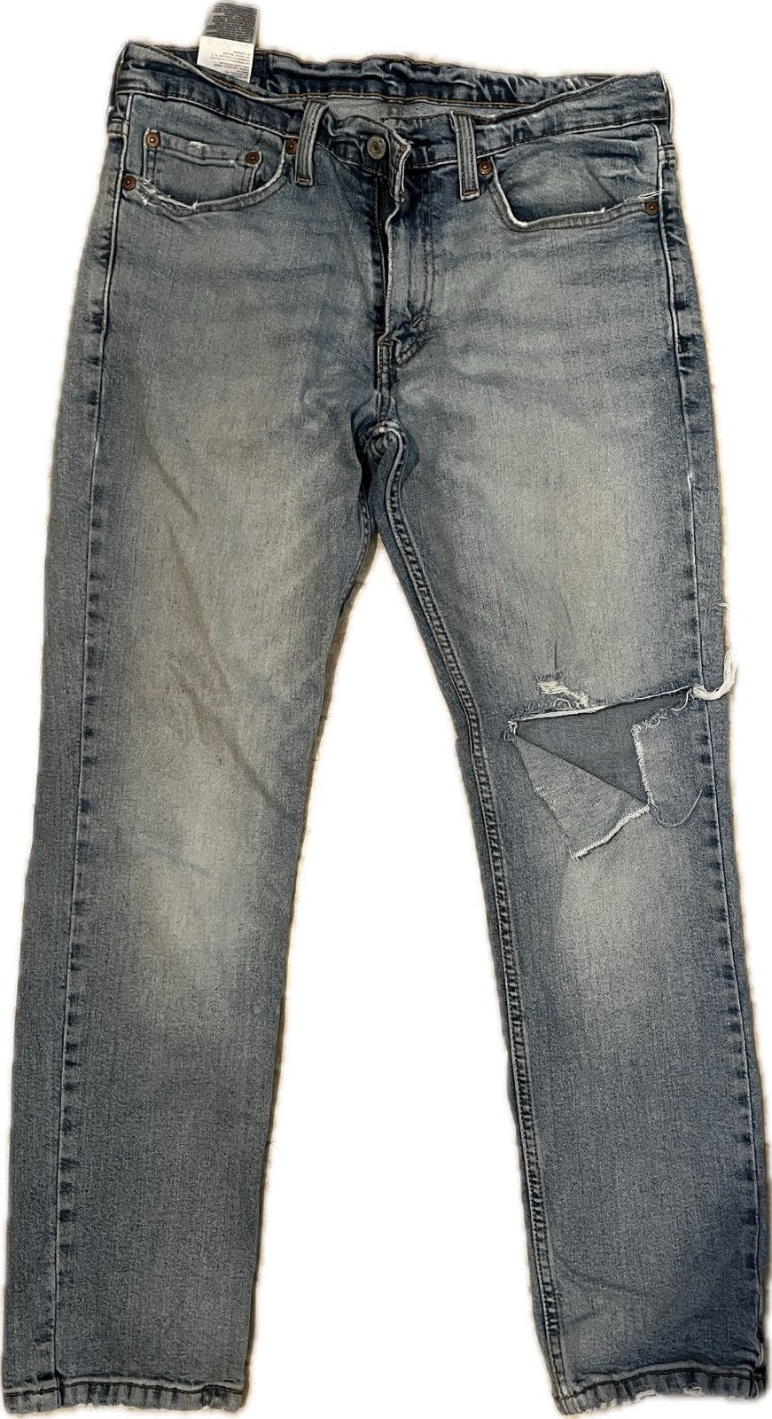 Levi's Levi’s 511 Denim Distressed Blue Jeans Waist 32 Length 30 Size US 32 / EU 48 - 1 Thumbnail