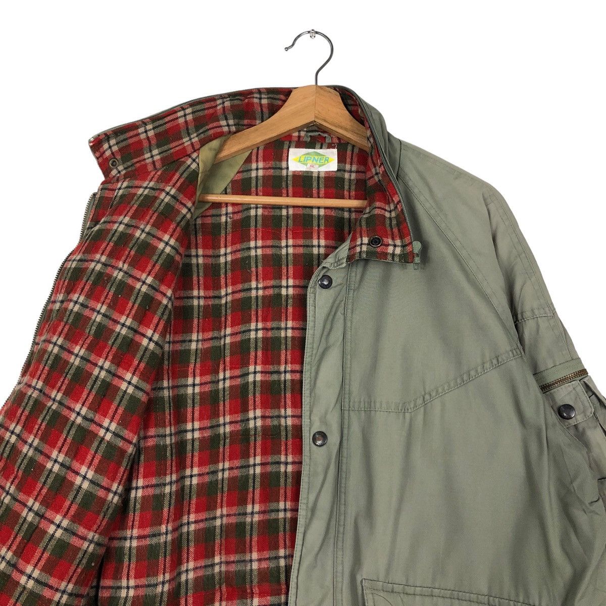 Japanese Brand 🔥Vintage Bomber Jacket Lipner Tartan Lining Issey Miyake Size US L / EU 52-54 / 3 - 12 Thumbnail