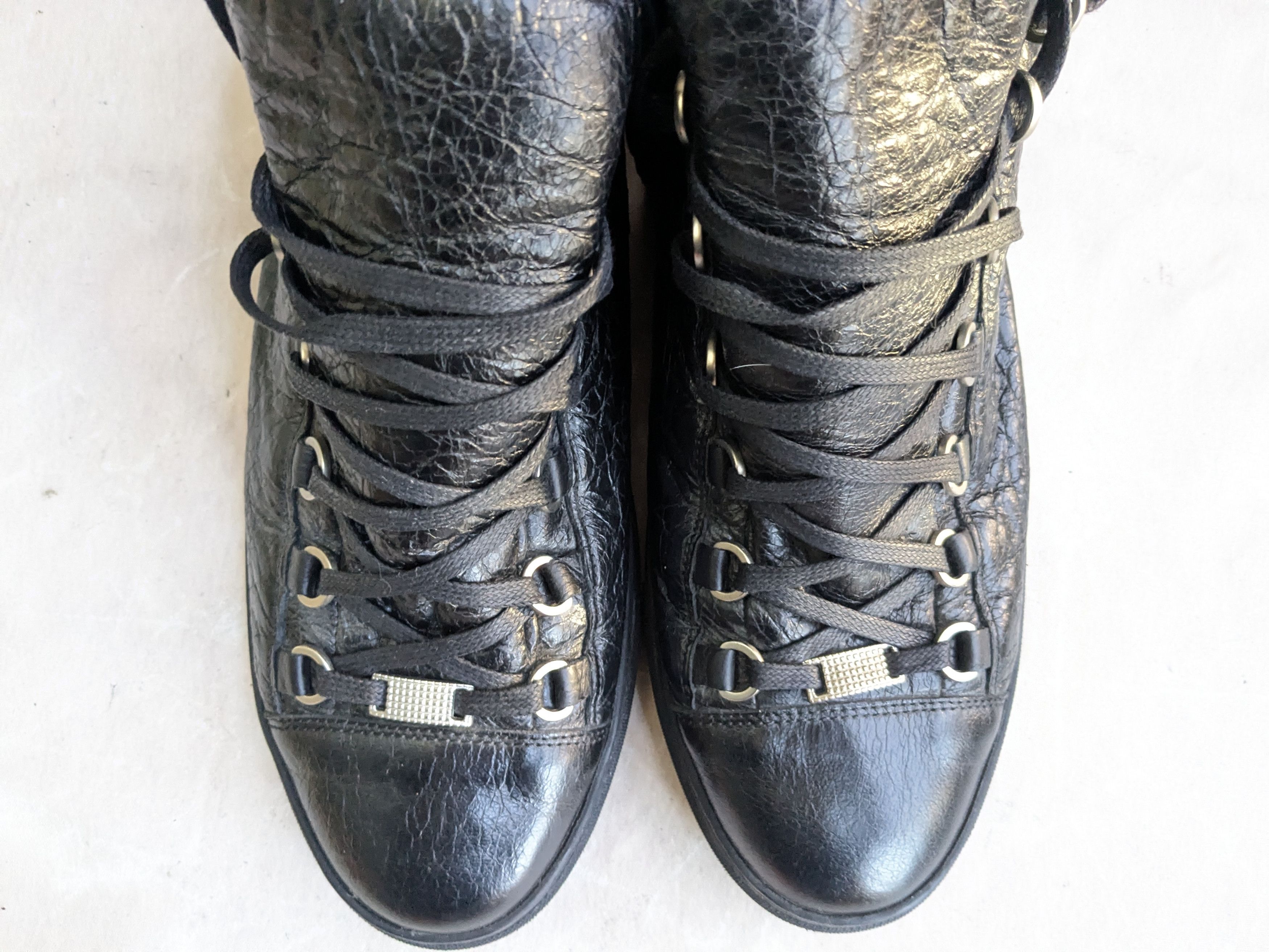 Balenciaga Balenciaga Arena Sneakers Black 11 Leather High Tops Size US 11 / EU 44 - 3 Thumbnail