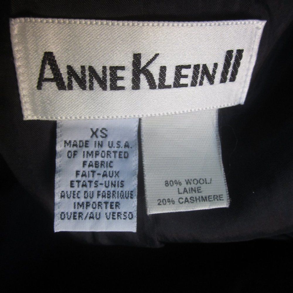 Anne Klein Anne Klein 2 Size XS (Fits M) Black Vintage Blazer Size M / US 6-8 / IT 42-44 - 3 Thumbnail