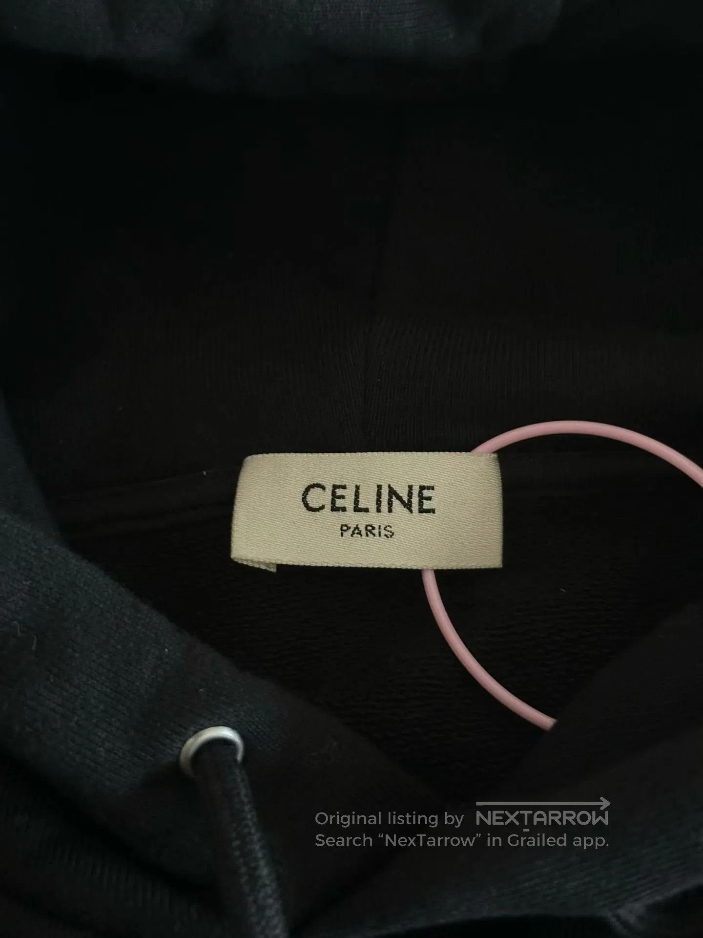 Celine CELINE Black logo hoodie| Size 3XL / US 20-22 - 4 Thumbnail