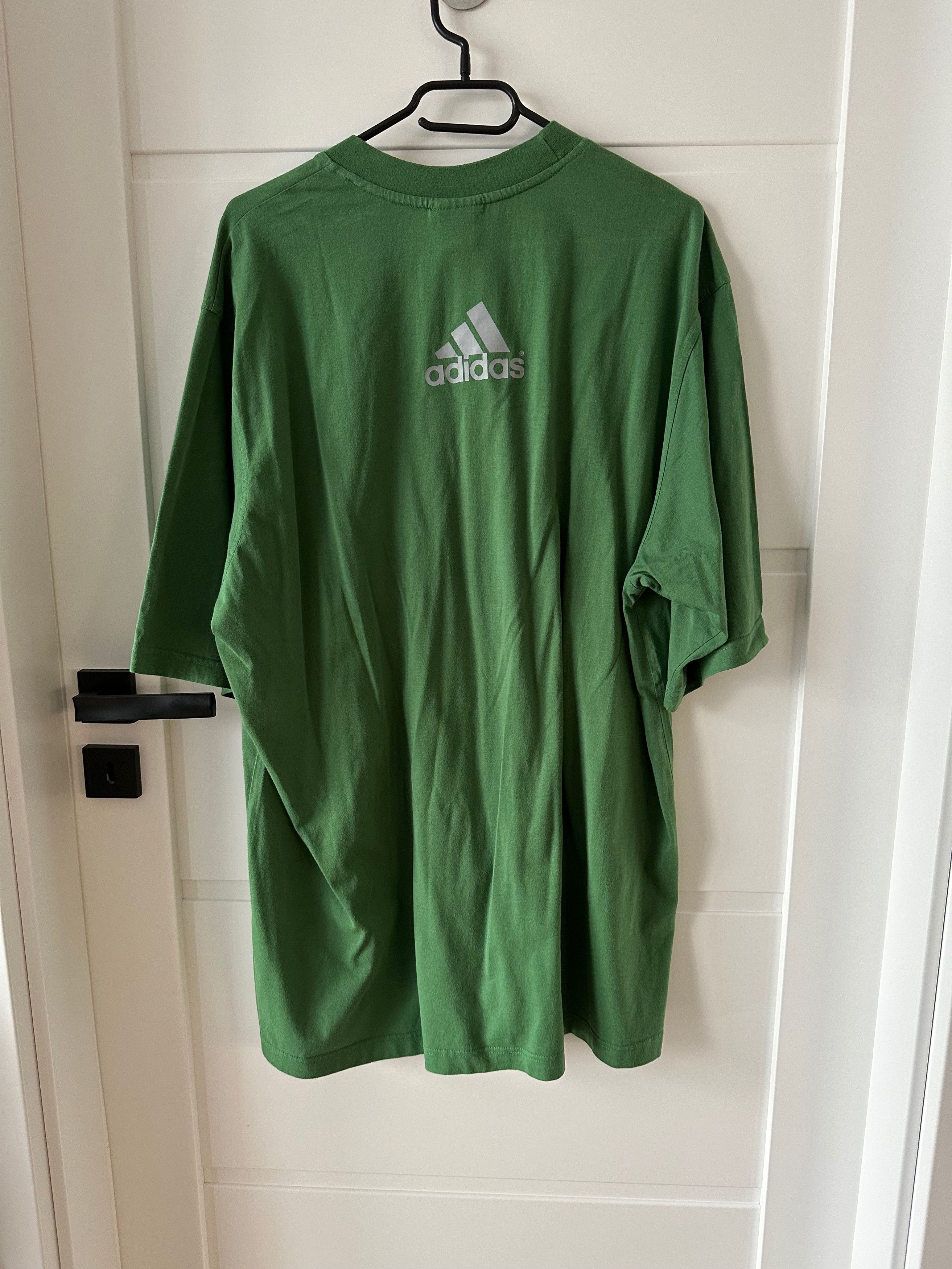 Vintage 90's ADIDAS vintage big logo t shirt green Size US XL / EU 56 / 4 - 7 Thumbnail