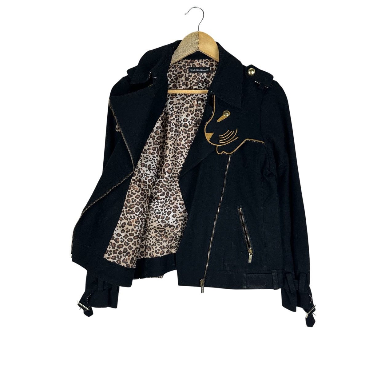 Jean Charles De Castelbajac CASTELBAJAC WOOL DOUBLE COLLAR LEOPARD JACKET Size S / US 4 / IT 40 - 7 Thumbnail
