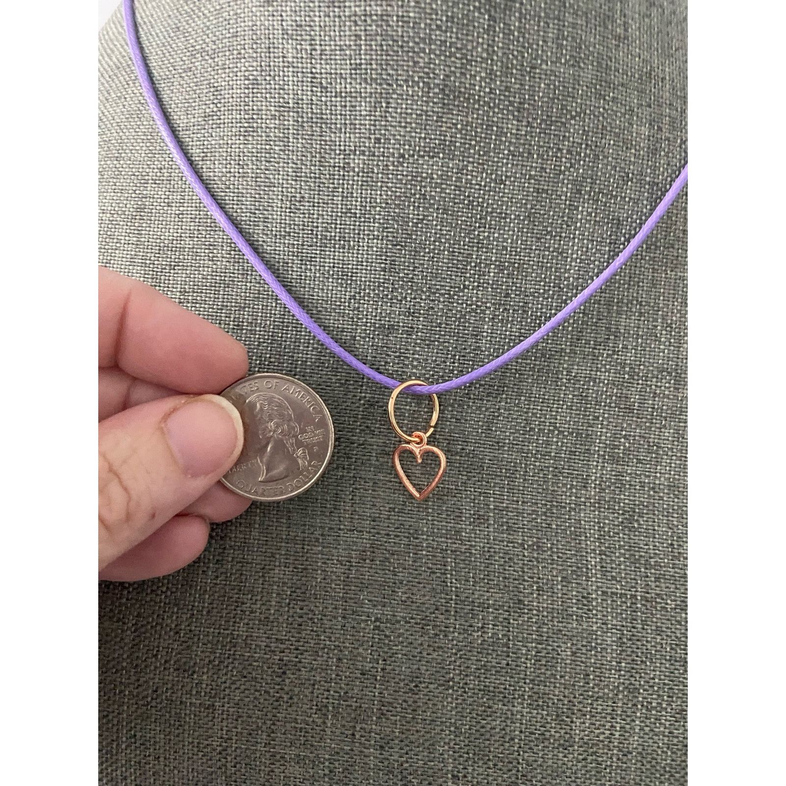 Other Small heart pendant necklace Size ONE SIZE - 3 Thumbnail