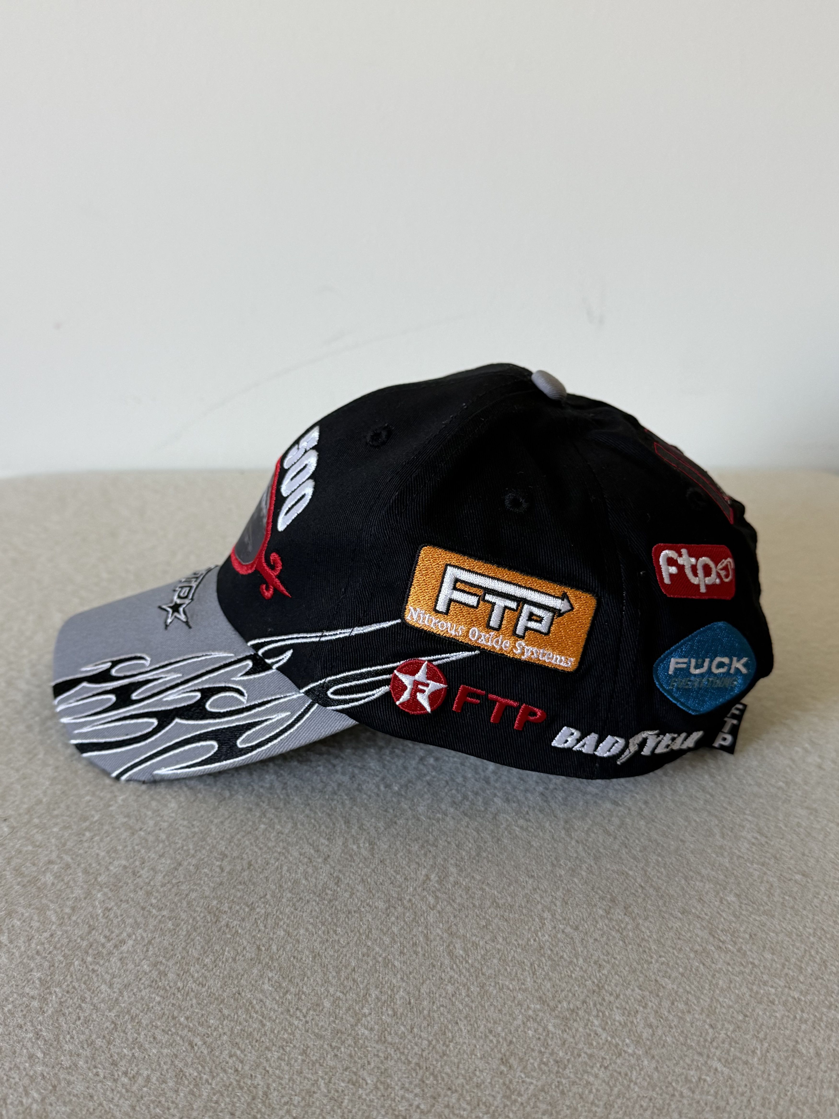 Fuck The Population FTP Raceway 6 Panel Hat in Black Size ONE SIZE - 2 Thumbnail