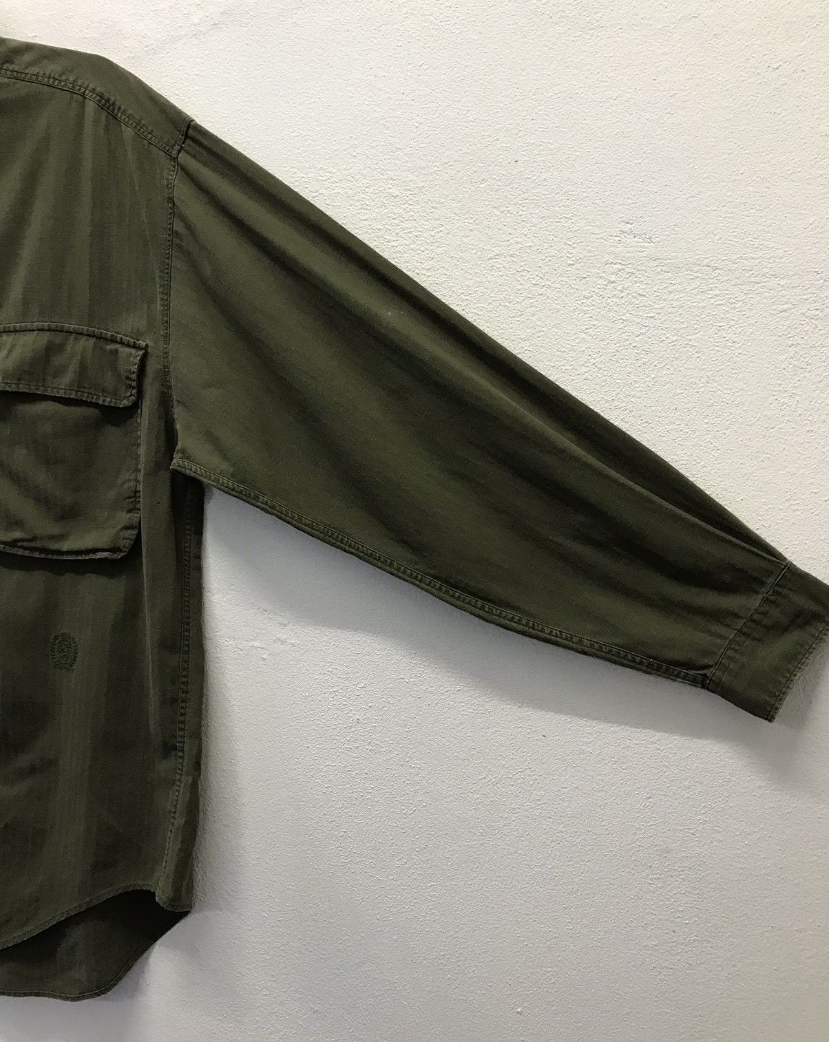 Tommy Hilfiger × Vintage Vintage Army Surplus Style Tommy Hilfiger Shirt Button Ups Size US L / EU 52-54 / 3 - 4 Thumbnail