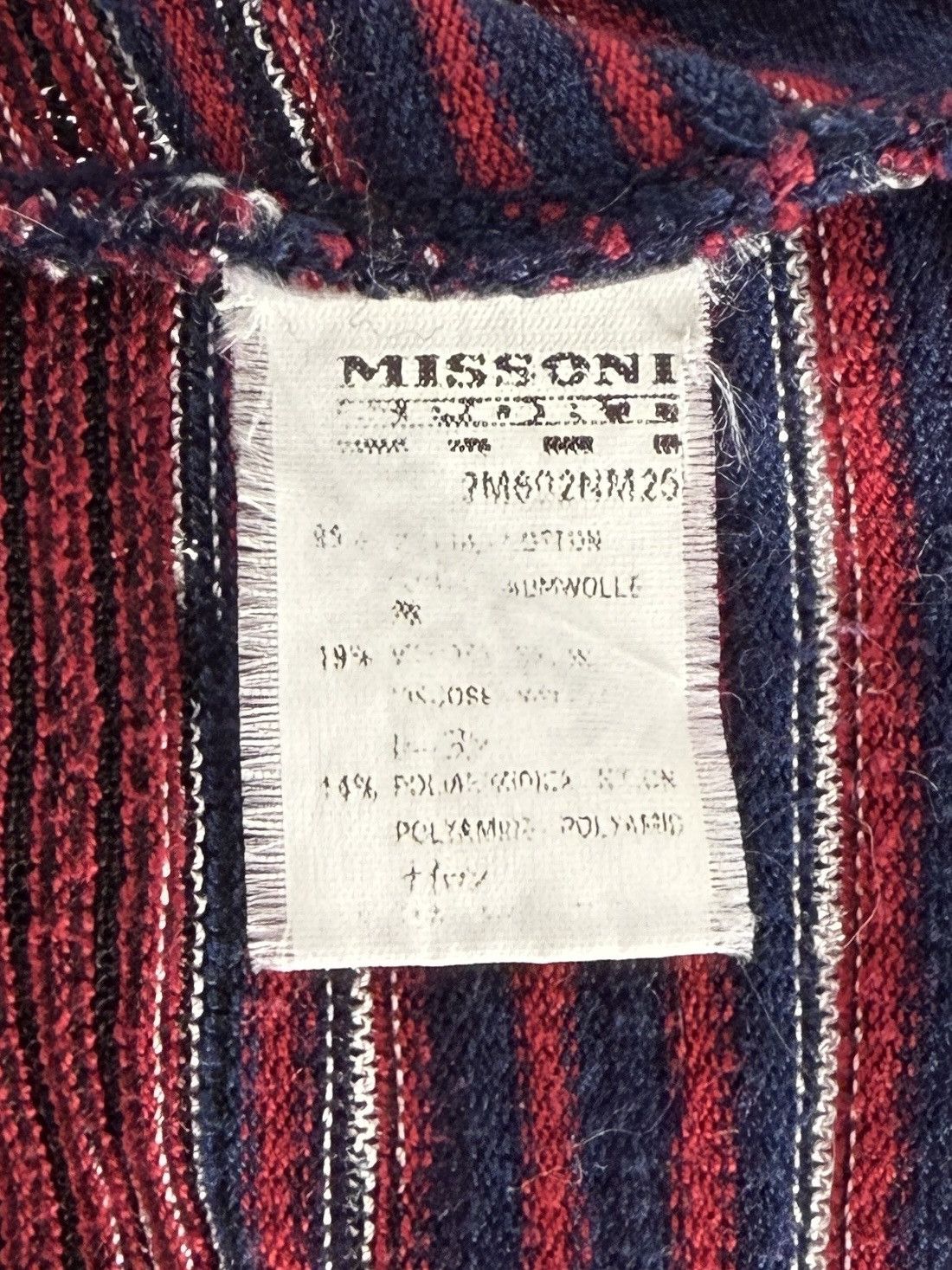 Missoni 1990s Vintage Missoni Sport Wrap V-Neck Sweater 48 Size XL / US 12-14 / IT 48-50 - 11 Thumbnail