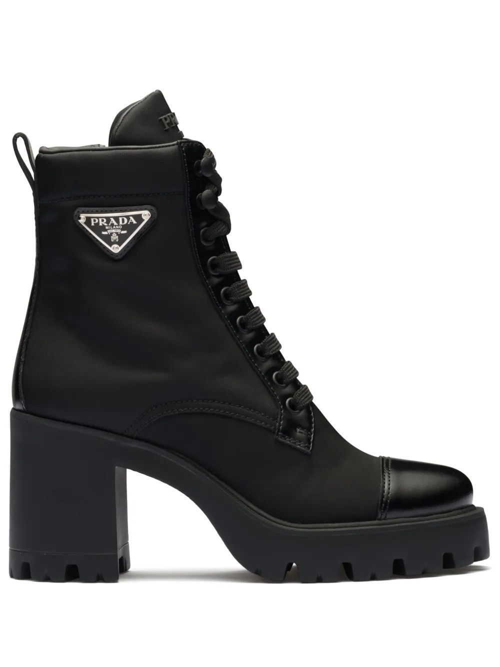90mm triangle-logo ankle boots