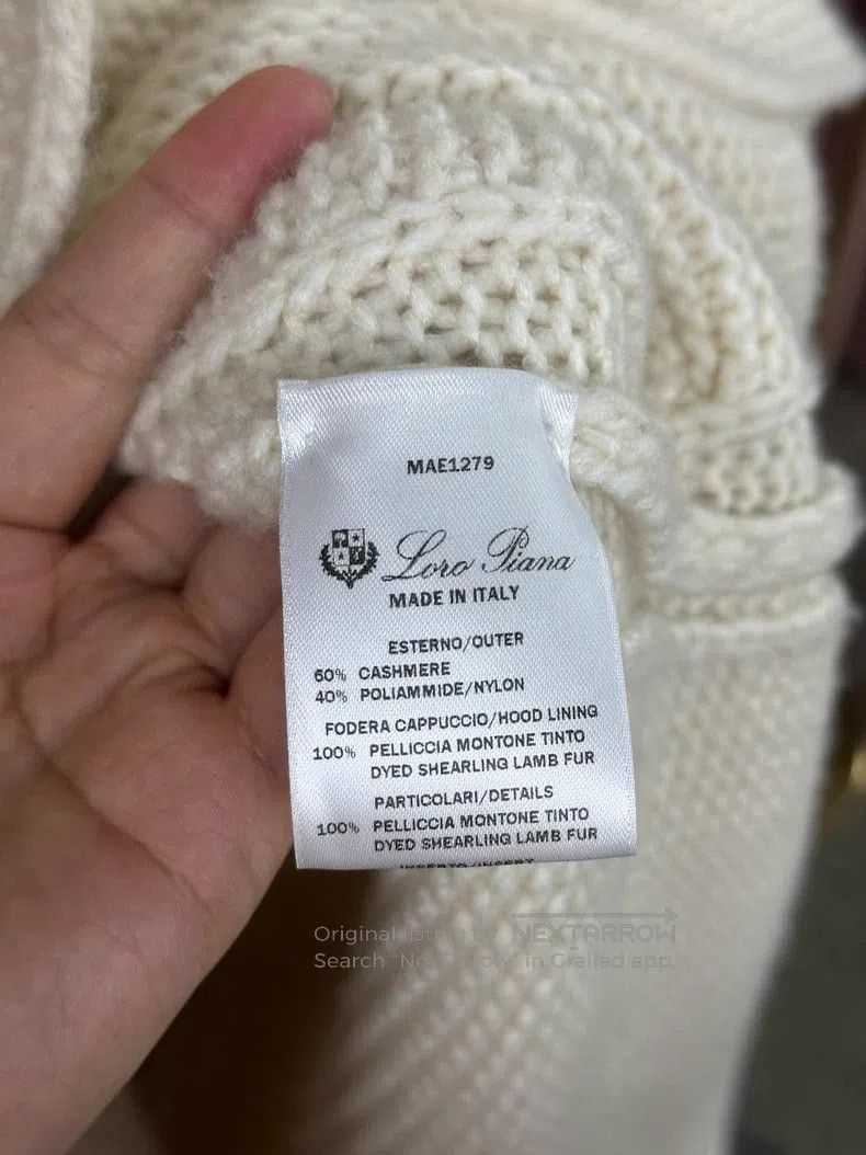 Loro Piana Loro Piana White fur and cashmere hooded jacket Size S / US 4 / IT 40 - 4 Thumbnail