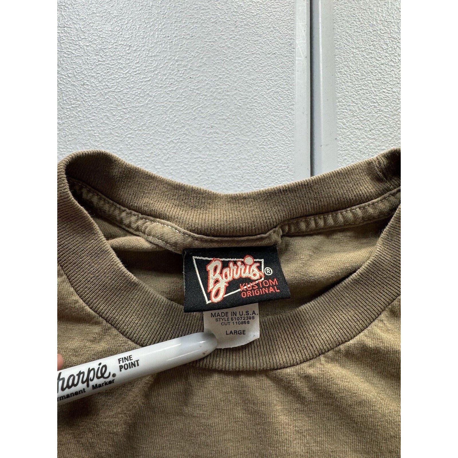 Other Vintage Barrie Justin Crimfighter T-Shirt Men’s L Brown Car Size US L / EU 52-54 / 3 - 3 Thumbnail