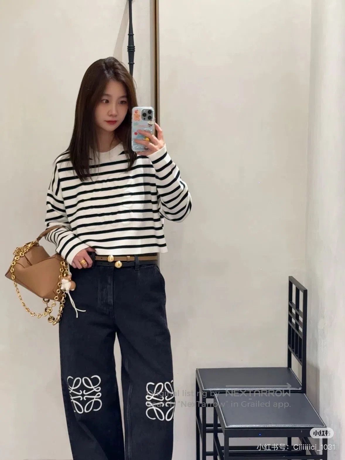Loewe new loewe embroidered logo denim pants. Size US 34 / EU 50 - 8 Thumbnail