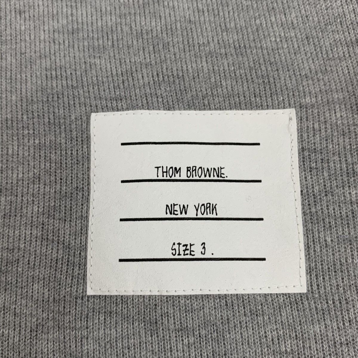 Thom Browne THOM BROWNE Gray Striped Cotton Short Sleeve Polo Shirt Size US L / EU 52-54 / 3 - 5 Thumbnail