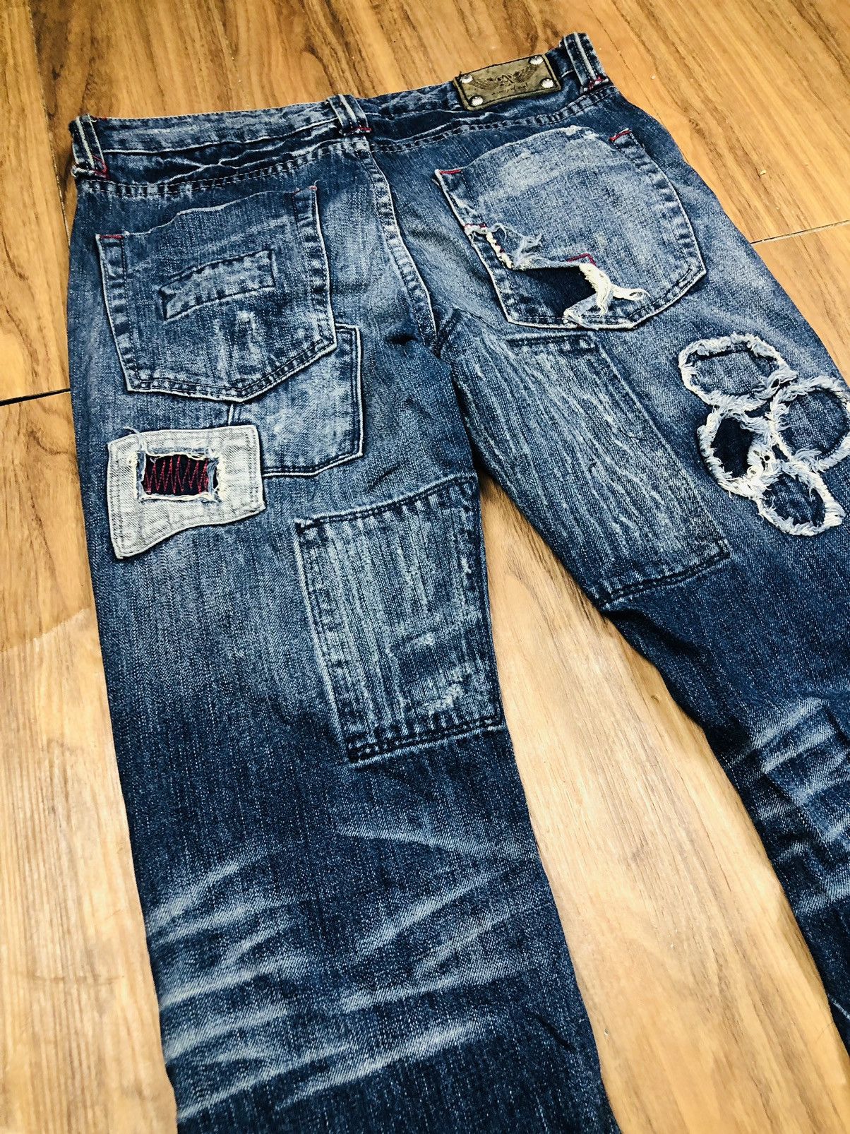 Other Ripped Patch Design Jeans (35) Size US 32 / EU 48 - 16 Thumbnail