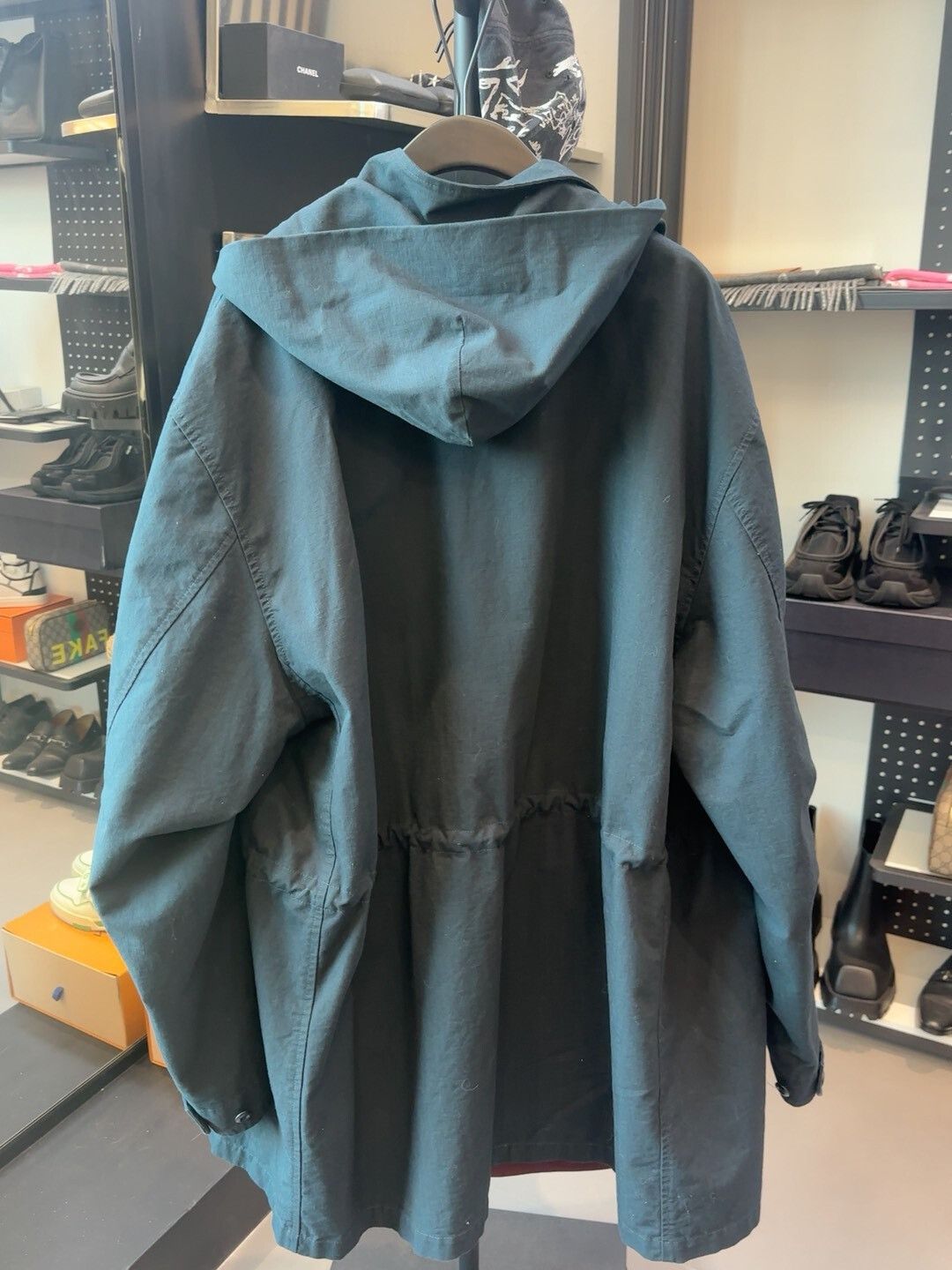 Balenciaga black hooded long parka jacket for men Size US L / EU 52-54 / 3 - 4 Thumbnail