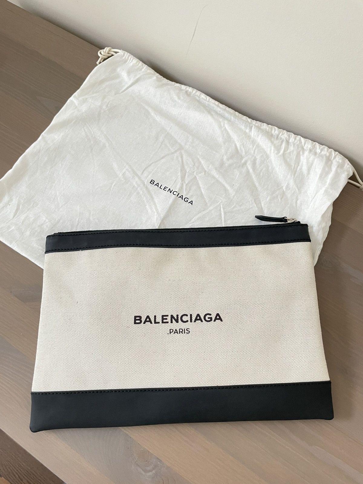 Balenciaga Balenciaga logo canvas document holder pouch Size ONE SIZE - 2 Thumbnail