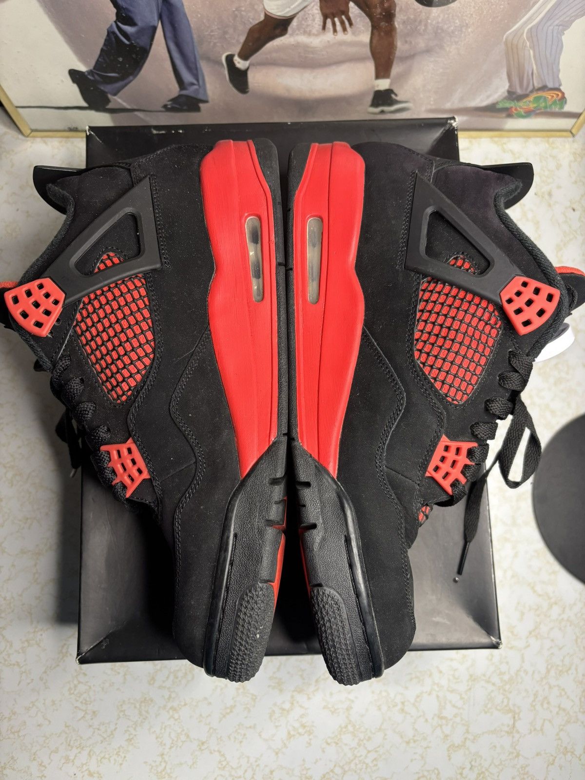 Jordan Brand Jordan Retro 4 ‘red thunder’ Size US 11 / EU 44 - 3 Thumbnail