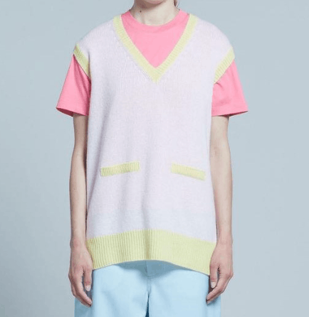 Marni o1srvl11e0624 Crewneck in Pink/Yellow Size M / US 6-8 / IT 42-44 - 2 Thumbnail