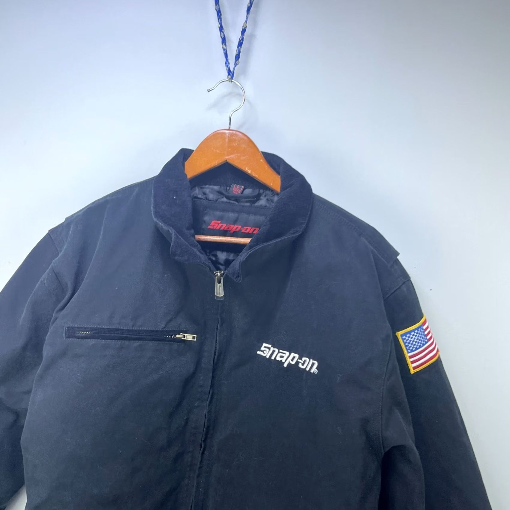 Vintage VINTAGE Snap-On Jacket USA Bomber Black L Mens United States Style Cotton Size US L / EU 52-54 / 3 - 2 Thumbnail