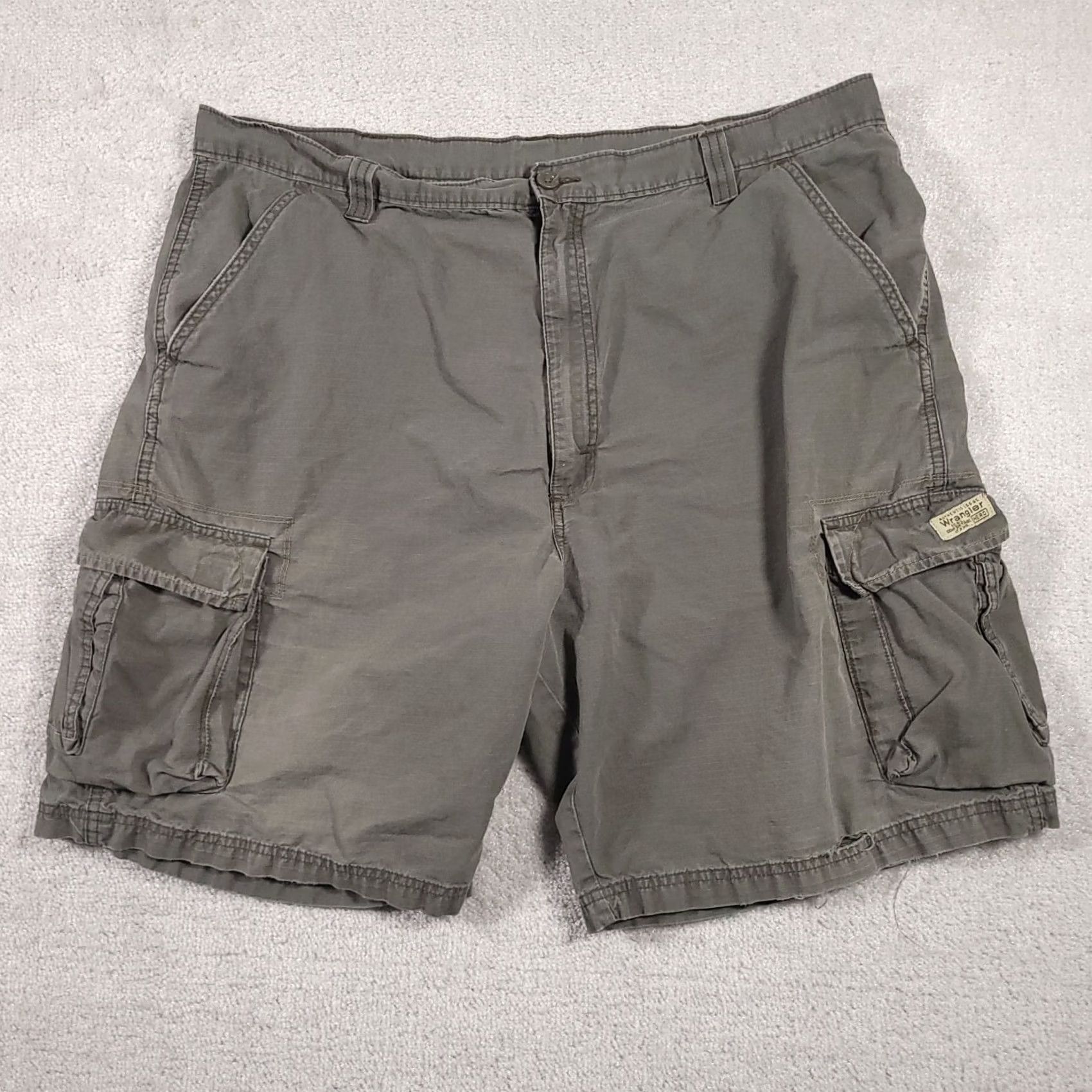 Wrangler Wrangler Cargo Shorts Mens 42 Outdoor Utility Gray Workwear Grunge Ripstop Size US 42 / EU 58 - 2 Thumbnail