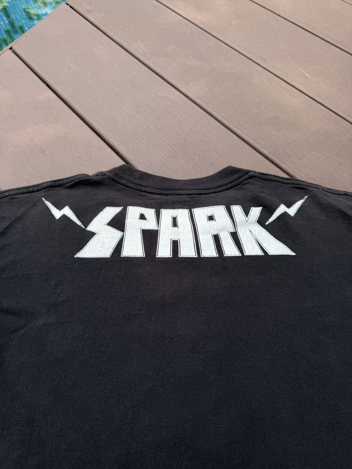 Vintage Spark Skull n Guitar skate tshirt Size US M / EU 48-50 / 2 - 7 Thumbnail