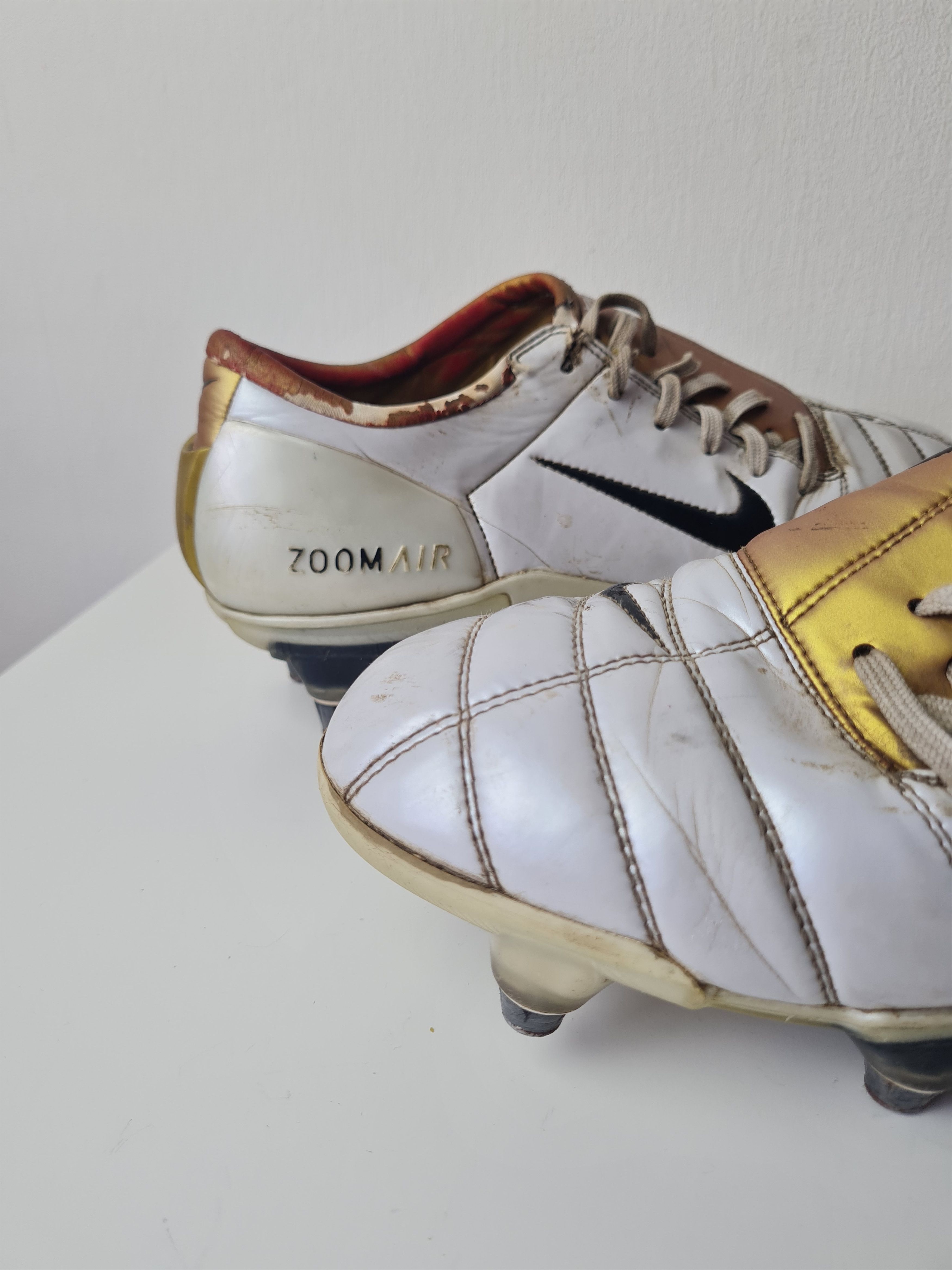 Nike Nike Total90 Air Zoom White Professional Football Boots Size US 12.5 / EU 45-46 - 6 Thumbnail