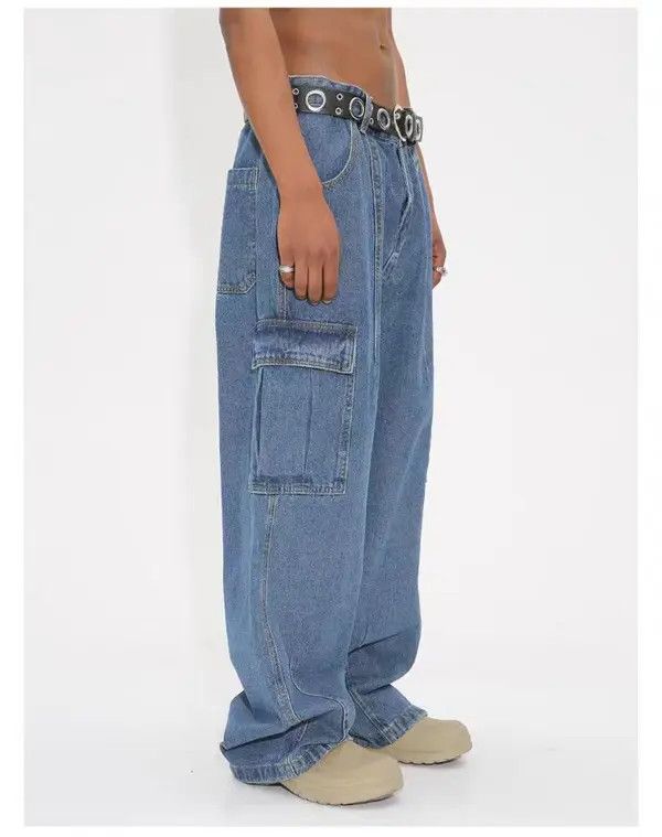 VIBE loose skate hiphop baggy cargo y2k jeans Size US 30 / EU 46 - 8 Thumbnail