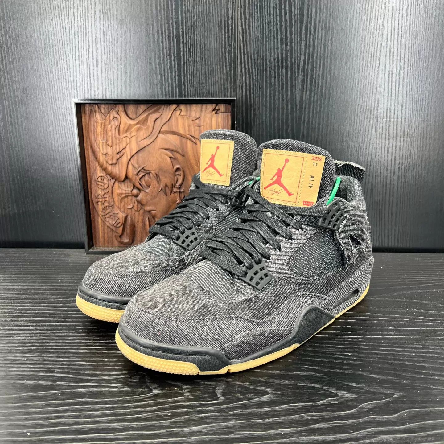 Levi's Levi's x Air Jordan 4 Black Size 45 Size US 12 / EU 45 - 1 Thumbnail