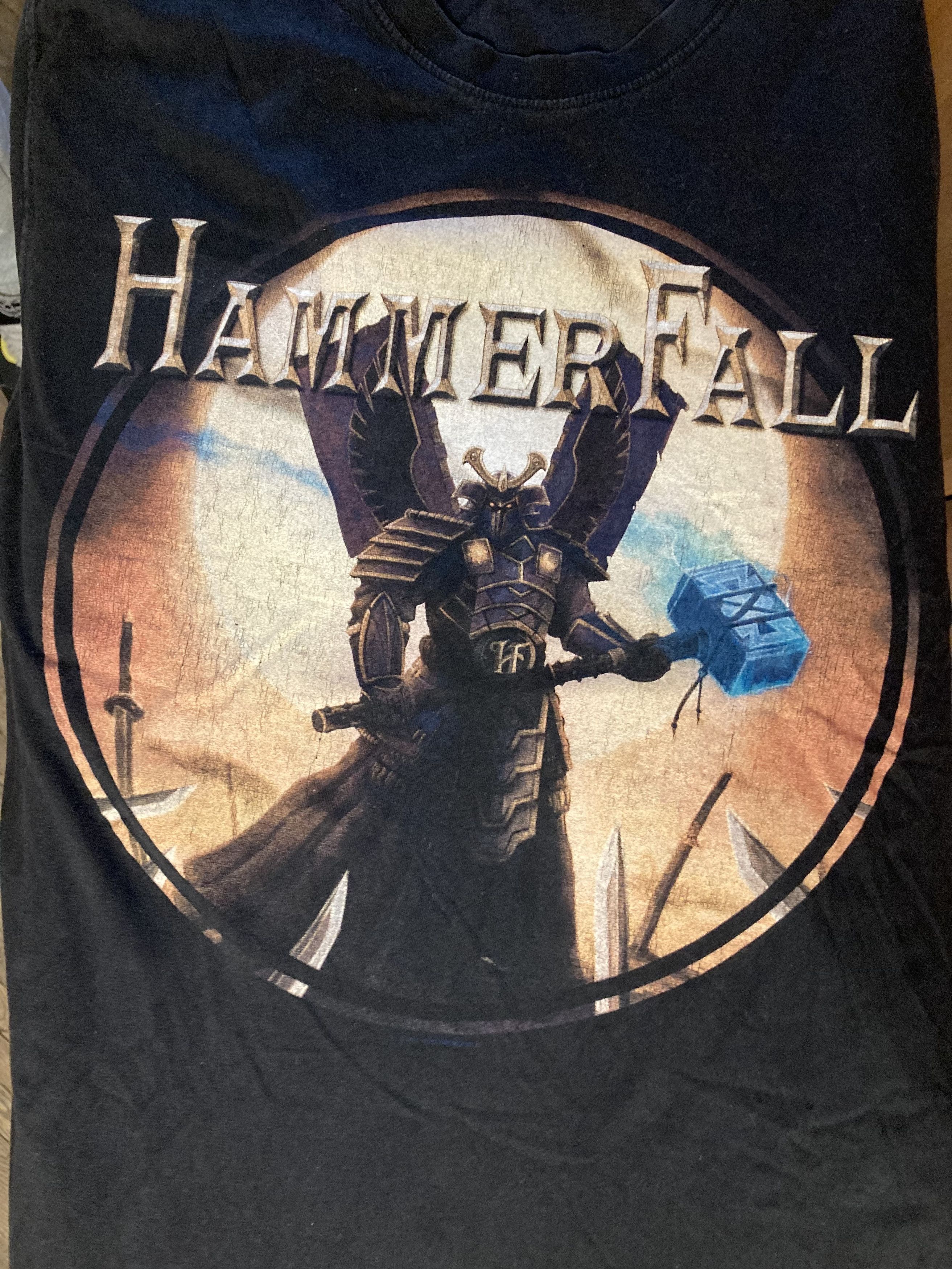 Band Tees × Vintage HammerFall Merch Nuclear Blast Power Metal Band Tee Size US M / EU 48-50 / 2 - 6 Thumbnail
