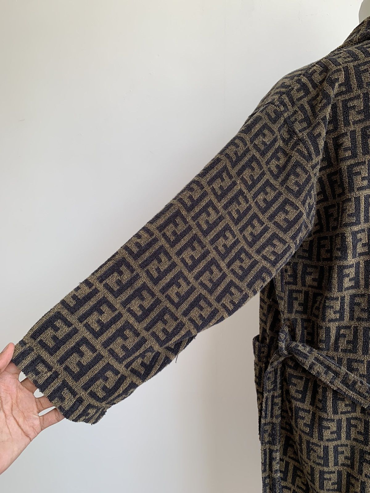 Fendi Vintage Fendi Zucca Bathrobe Teleria Size US L / EU 52-54 / 3 - 20 Thumbnail