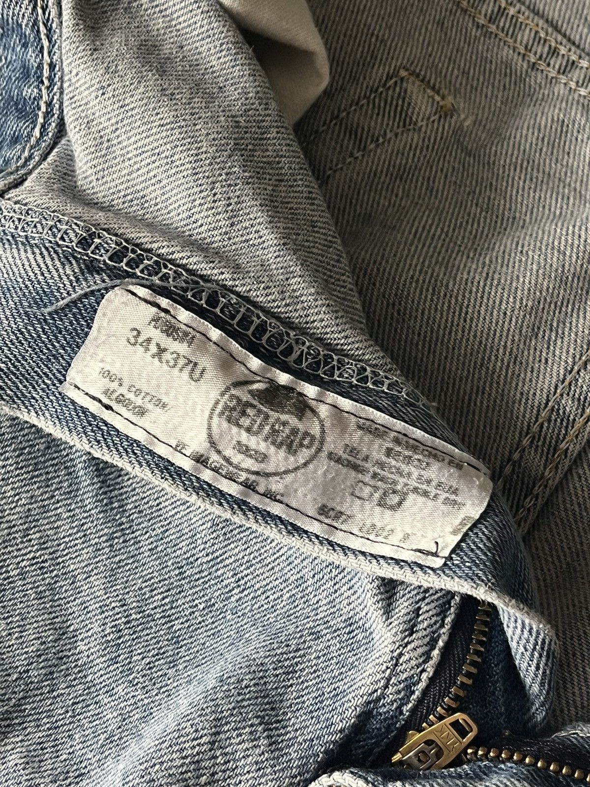 American Essentials 90s Red Kap 34x29 Workwear Denim Jeans Size US 34 / EU 50 - 4 Thumbnail