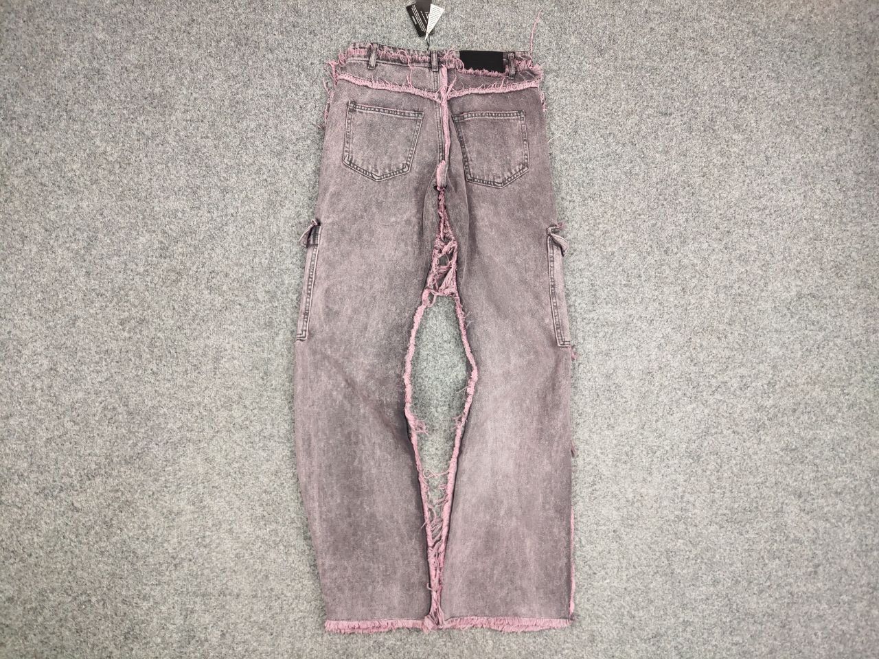Japanese Brand Vintage Japan Denim flare frayed edge cargo jeans Y2K Style Size US 29 - 11 Thumbnail