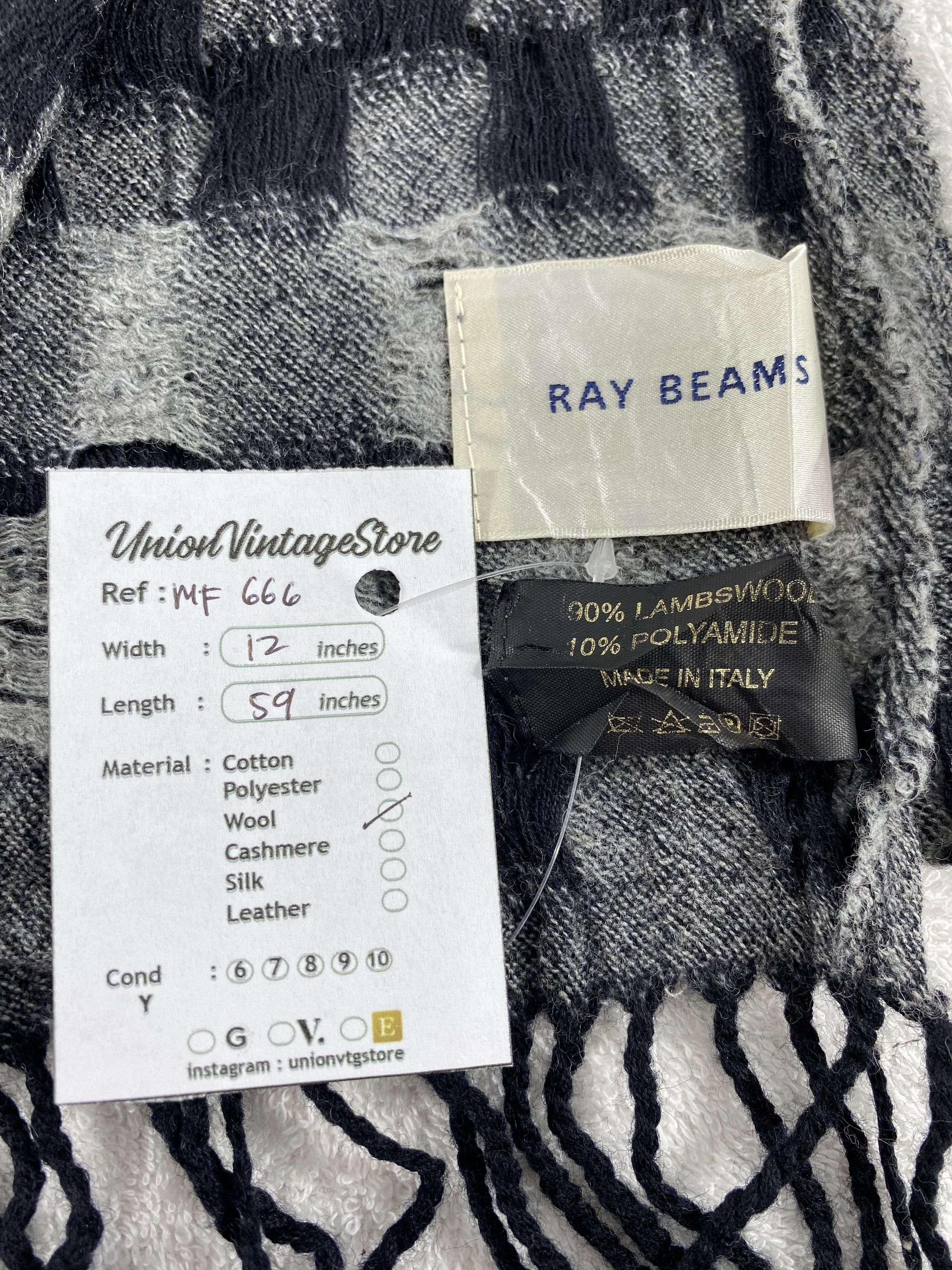 Beams Japan Vintage Ray Beams Scarf/Muffler/Neckwear MF666 Size ONE SIZE - 4 Thumbnail