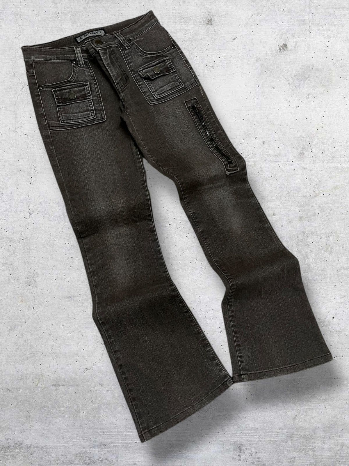 semanticdesign VINTAGE COUPE DE BEAUTE OG DESIGNER JAPAN FLARED BUSHPANT Size US 27 - 2 Thumbnail