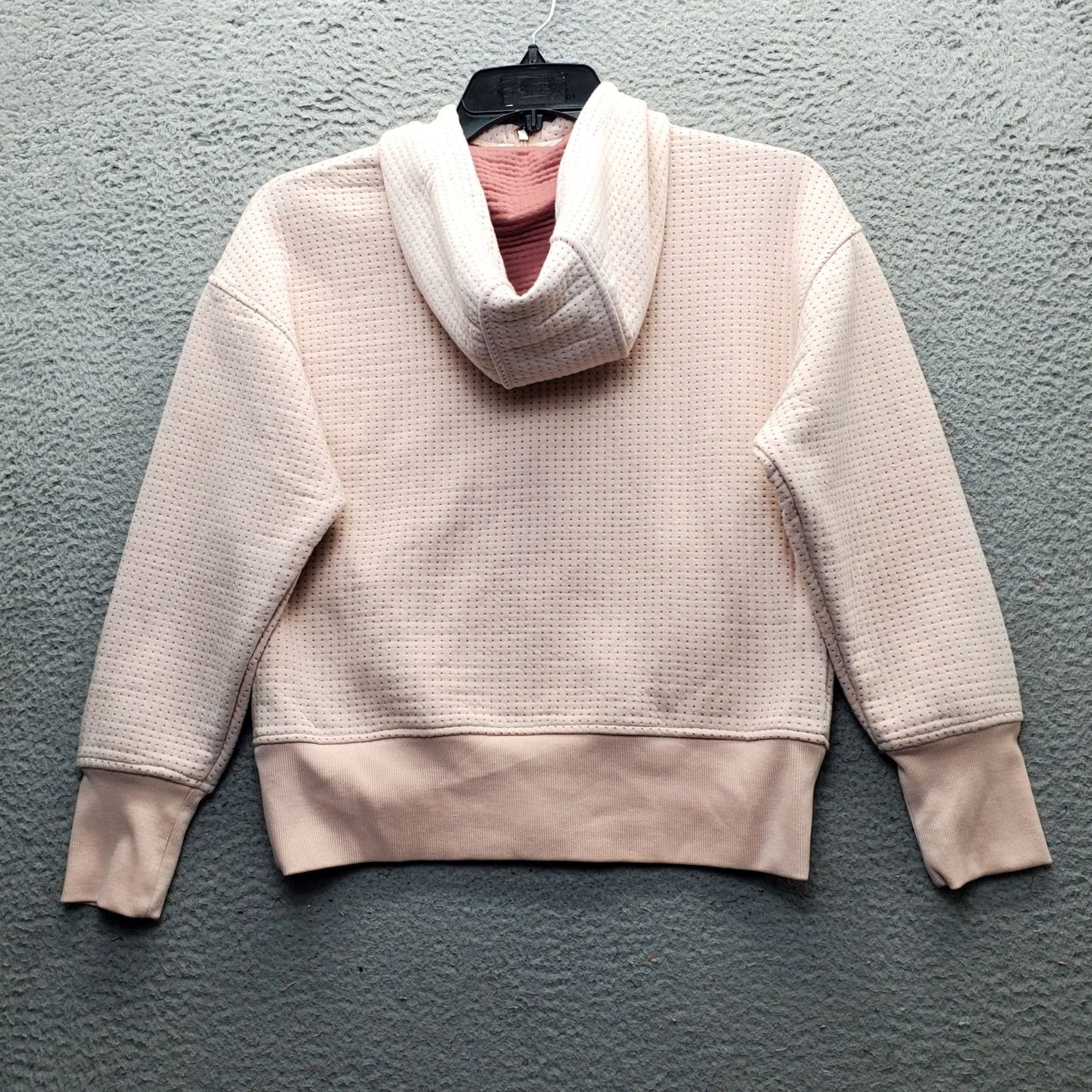Vintage Zella Womens Full Zip Hoodie Pink Jacquard Long Sleeve Zipper Pocket EUC Size M Size M / US 6-8 / IT 42-44 - 2 Thumbnail