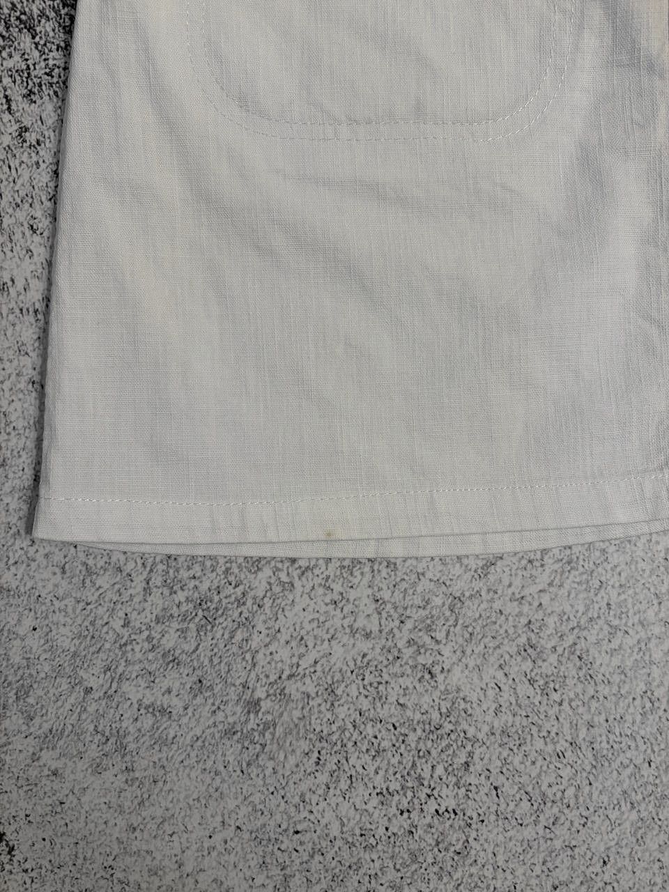 Dolce & Gabbana Dolce & Gabbana White Linen Mini Skirt Y2K Drawstring Waist Size 27" / US 4 / IT 40 - 8 Thumbnail
