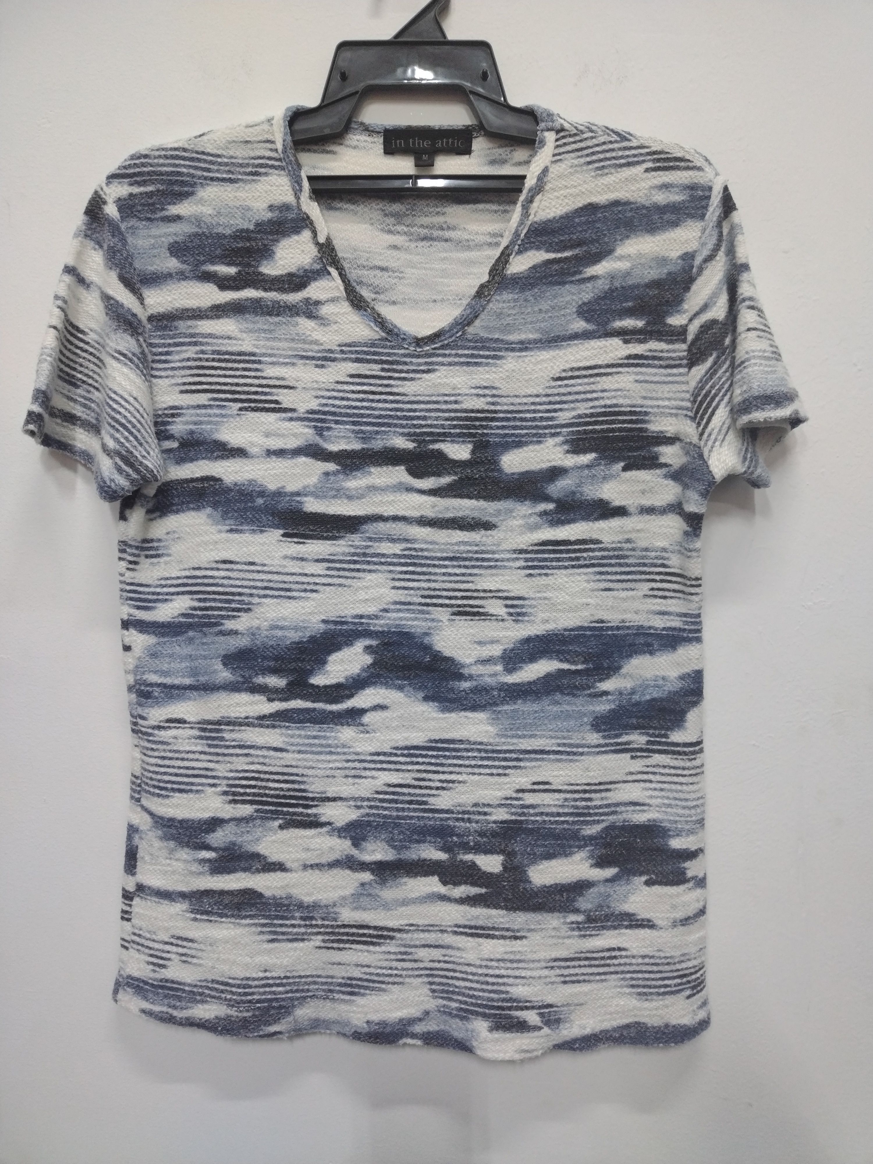 In The Attic JAPAN IN THE ATTIC V NECK CAMOO T SHIRT Size M / US 6-8 / IT 42-44 - 1 Thumbnail