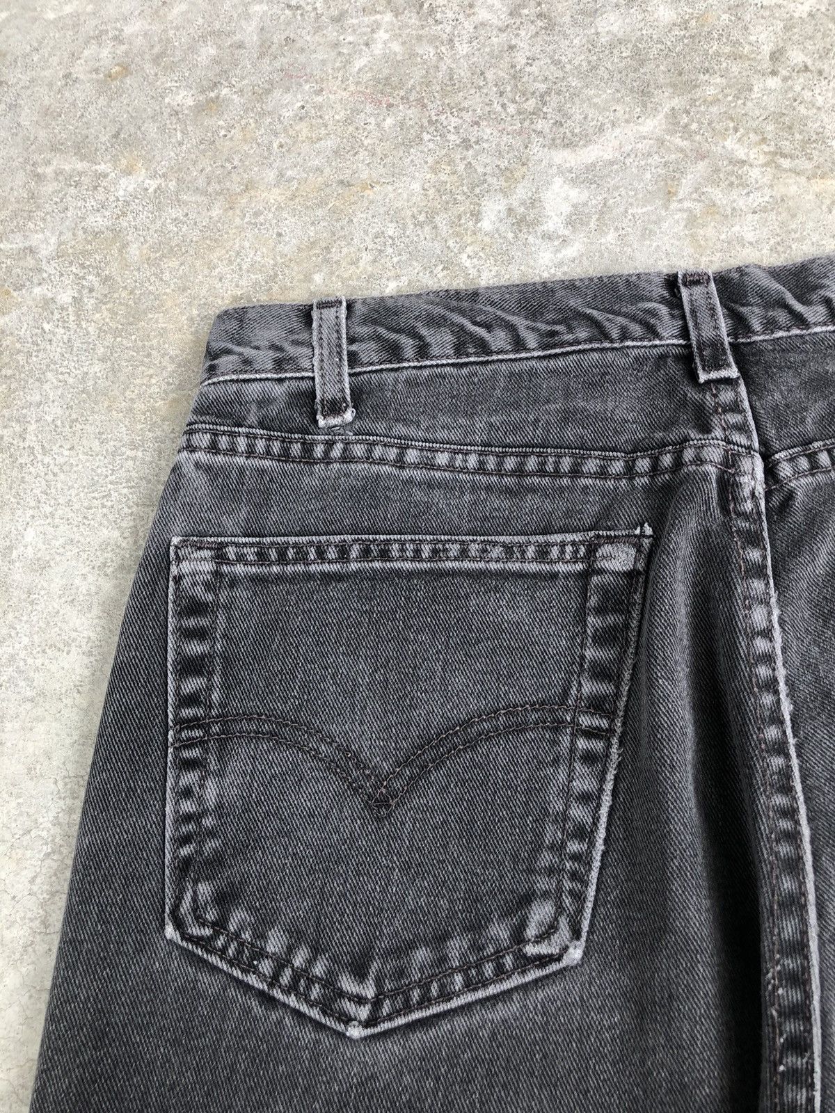 If Six Was Nine Vintage Levis 505 Patchwork Distressed Jeans Size US 33 - 17 Thumbnail
